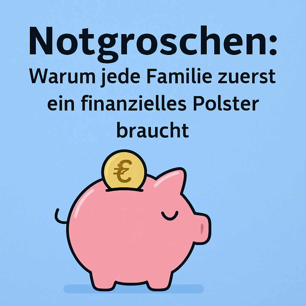 Notgroschen aufbauen – Glas mit Münzen als finanzielles Polster für Familien
