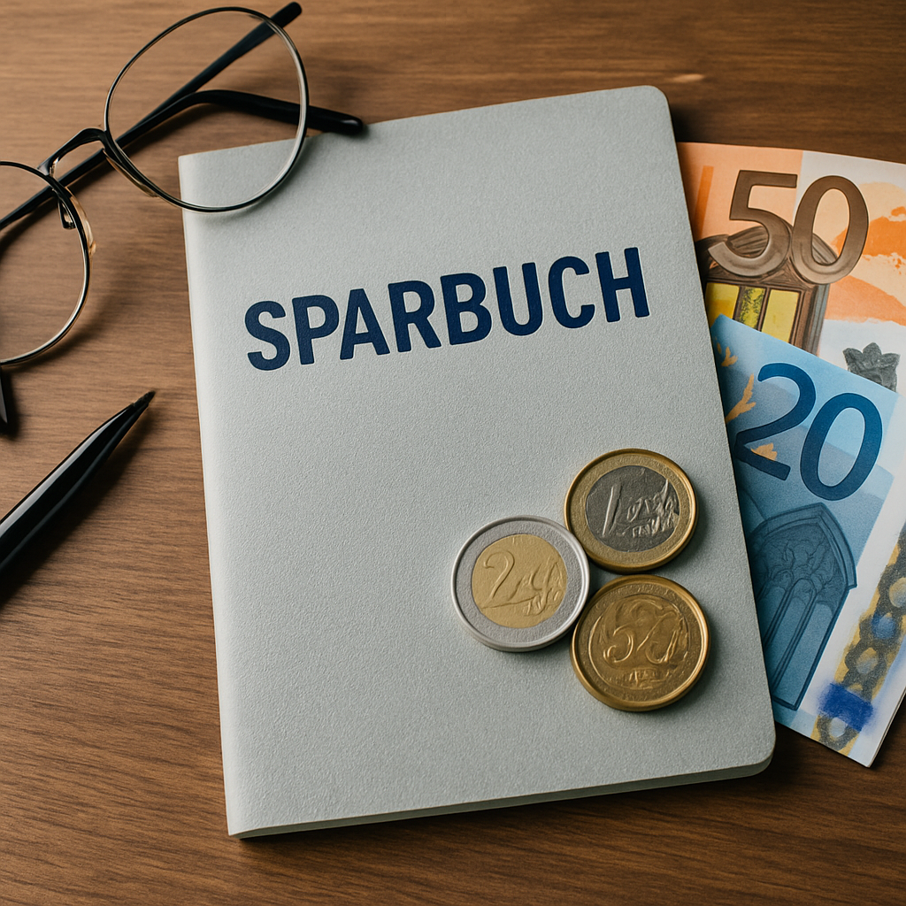 Illustration: Sparbuch – hohe Sicherheit, aber keine Rendite