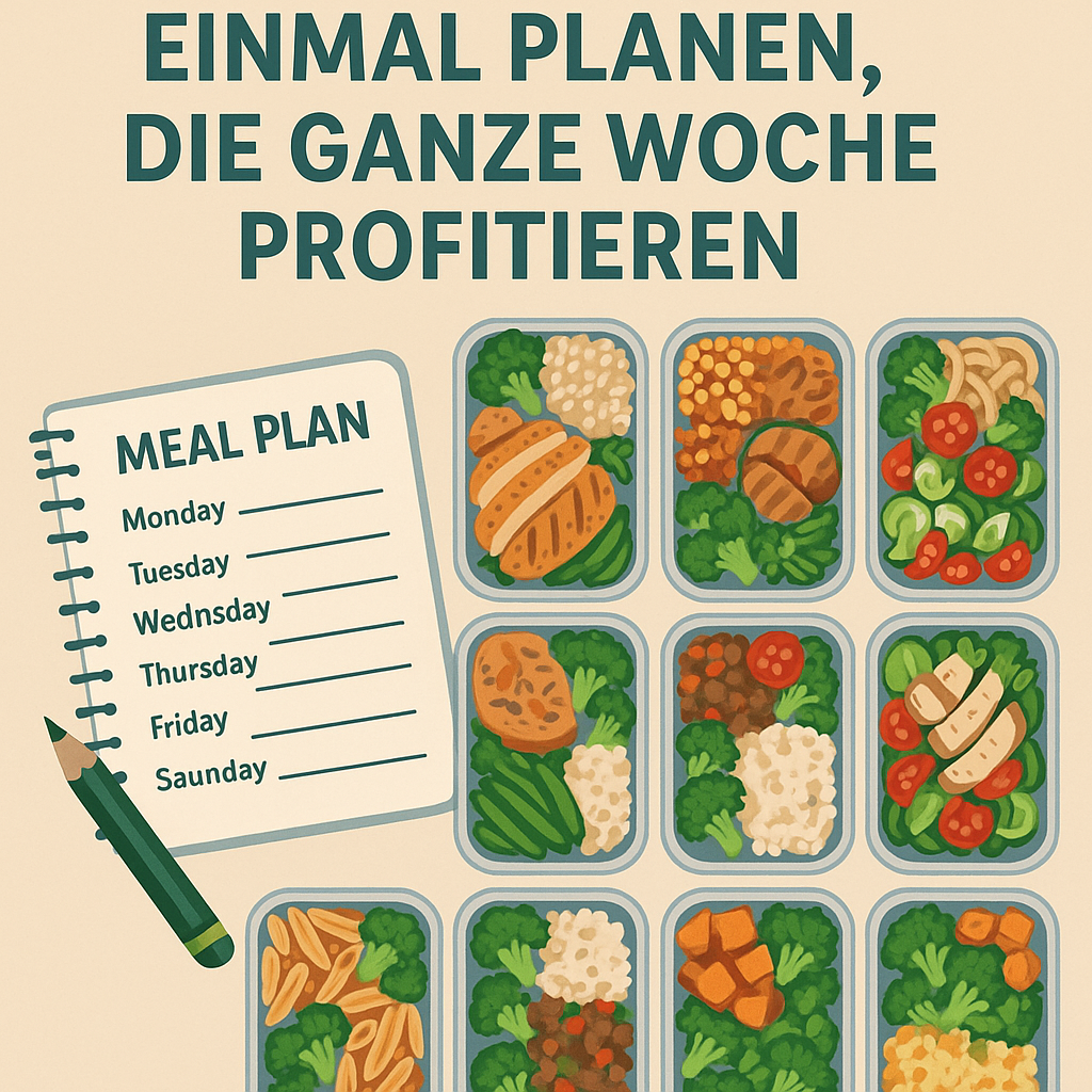 Meal Prep spart Geld im Familienalltag – gemeinsam kochen und Woche planen.