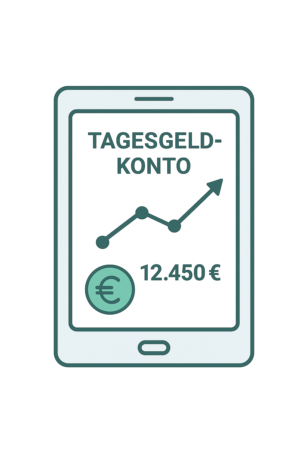 Illustration: Tagesgeldkonto – flexibel und sicher