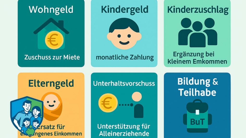 Familie zu Hause bespricht finanzielle Unterstützung – Symbolbild für staatliche Familienleistungen in Deutschland
