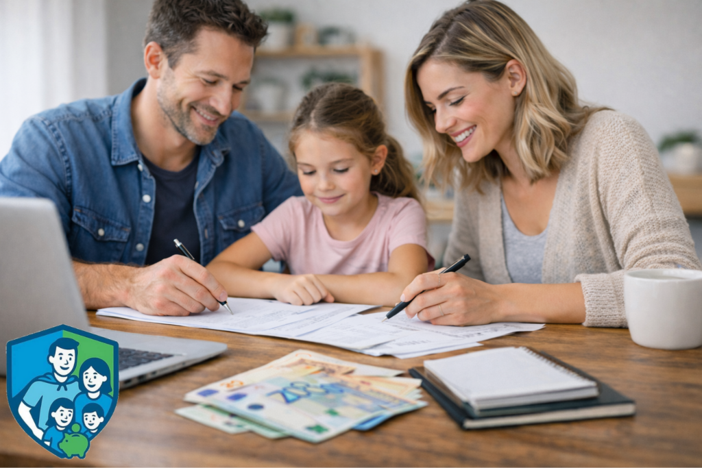 Familie plant gemeinsam Altersvorsorge und Investitionen – Riester-Rente im Vergleich